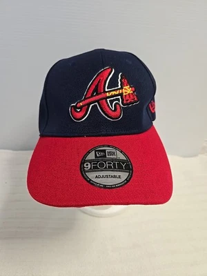 New Era 9Forty Atlanta Braves Snapback Hat With 2 Pins. - Image 1 of 4