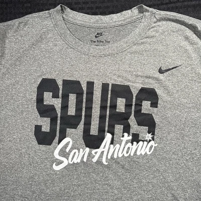 Nike NBA San Antonio Spurs 2022 Script Logo T Shirt Dri-Fit City Edition 2XL XXL - Image 1 of 4