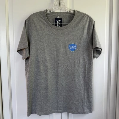 Camiseta Samuel Adams Adulto Talla M Gris Manga Corta 100% Algodón Nueva con Etiquetas Foto 1 de 4