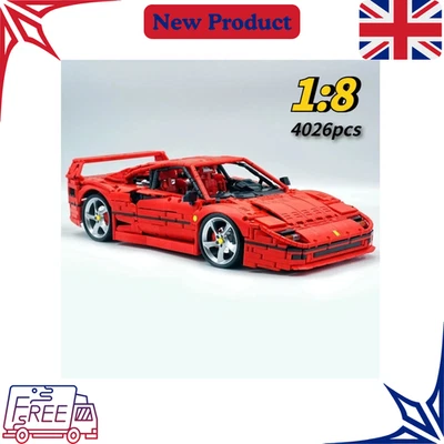 Ferrari F40 1:8 Scale Technic Model – 4026PCS MOC Building Blocks Assembly Set - Image 1 of 4