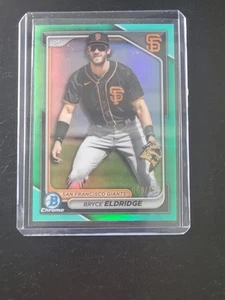 2024 Bowman Chrome Bryce Eldridge Aqua Refractor Giants 68/125 - Bild 1 von 3