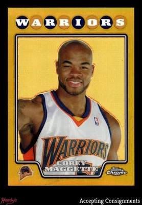 2008-09 Topps Chrome Refractors Gold #82 Corey Maggette RC ROOKIE 28/50 - Image 1 of 2