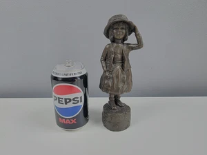 Chris Letts Sculpture of Girl - Signed - Label - 20 cm Tall - Bronzed Resin - Picture 1 of 13