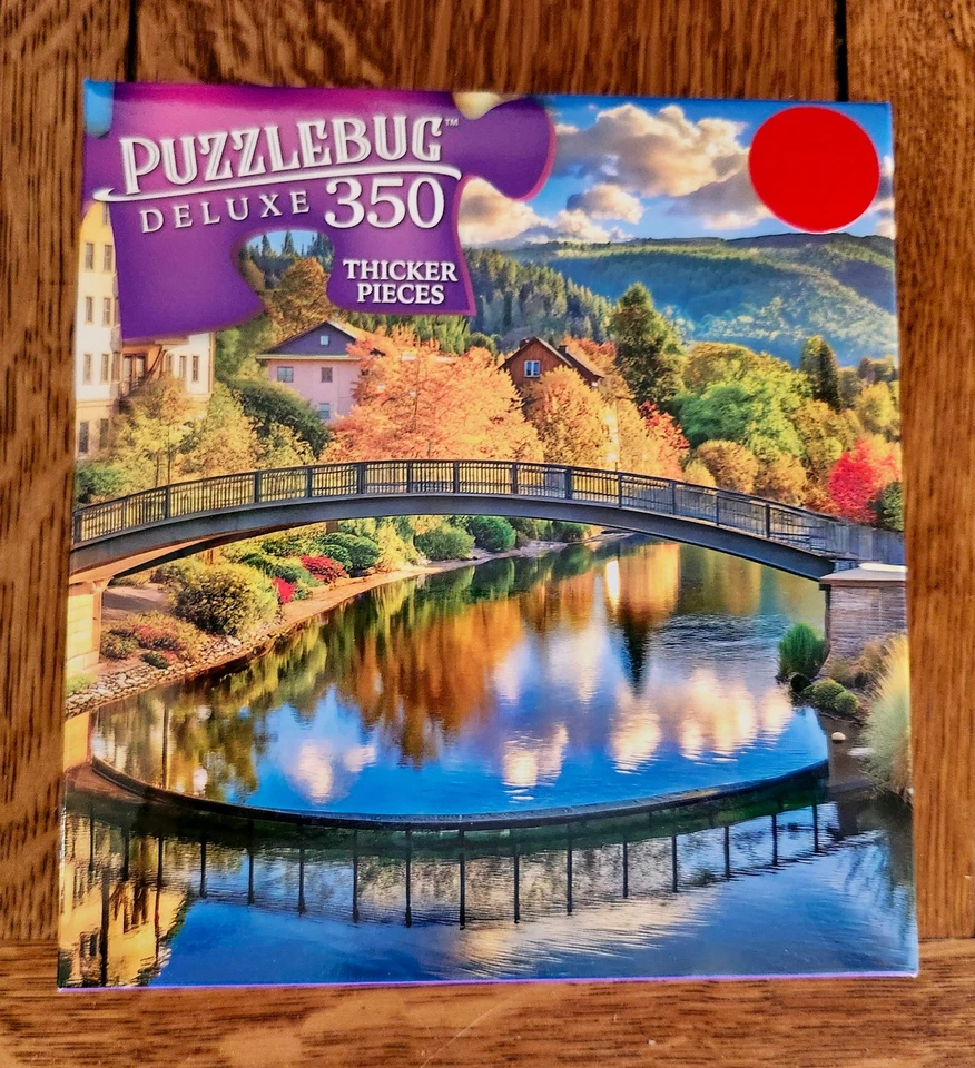 Puzzlebug Deluxe *Blooms and Boots* 350 piece Jigsaw Puzzle 20x12