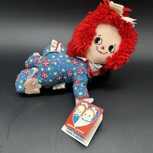 Bambola vintage anni 80 Applause Crawling Baby Raggedy Ann di Johnny Brielle con etichette - Foto 1 di 12