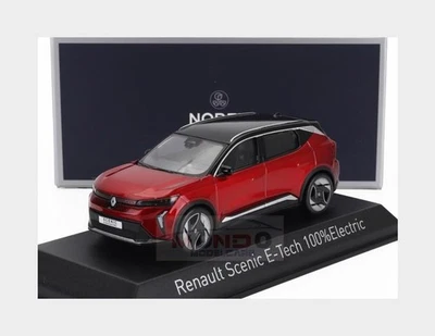 1:43 NOREV Renault Scenic E-Tech Full Electric 2024 Flame Red Black NV517936 - Immagine 1 di 2