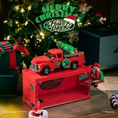 Happy Build Power Block PB8849 Christmas Truck NEU&OVP