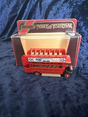 MATCHBOX MODELS OF YESTERYEAR Y23 - 1922 AEC OMNIBUS - GENERAL - RICE KRISPIES - Image 1 of 4