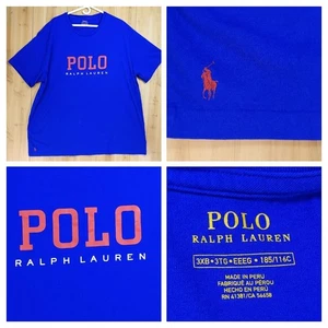 Polo Ralph Lauren Herren 3XB Big & Tall Royal Blau Kurzarm T-Shirt Grapic Tee - Bild 1 von 12
