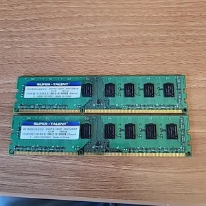 2x SUPER TALENT PC3-12800 DDR3 1600MHz.2GB (W1600UB2GV) CL9 - Picture 1 of 3