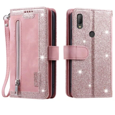 Чехол-бумажник Alcatel 1 В 2020 кожаный на молнии магнитный откидной чехол для Alcatel 1 В 2020 - Изображение 1 из 4