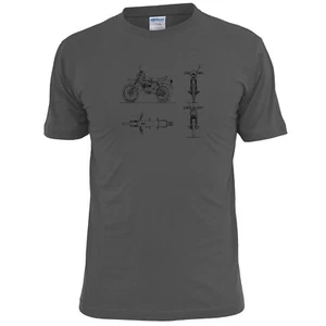 Camiseta para hombre Puch Minicross TT vintage con estampado de motocicleta - Imagen 1 de 2