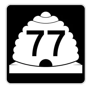 Utah State Highway 77 Aufkleber Sticker R5411 Highway Route Schild - Bild 1 von 1