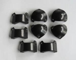 8 Pack Front Rear Black Plastic Guitar AMP Amplifier Cabinet Corner For Marshall - Picture 1 of 8