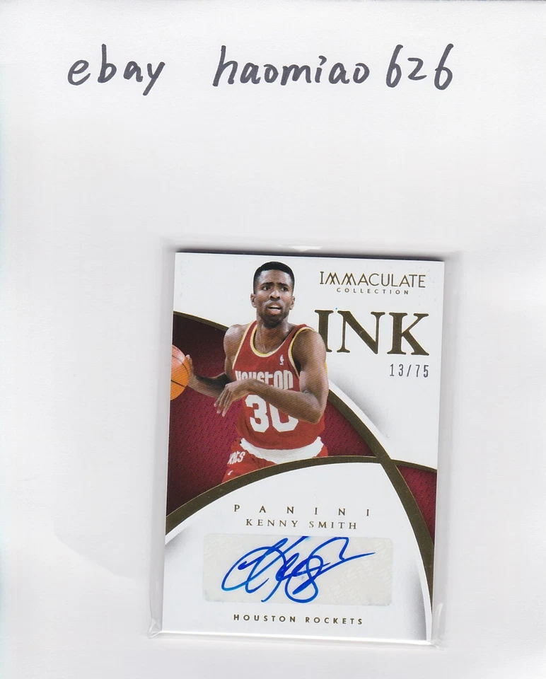 2014-15 Panini Immaculate INK Gold /75 Kenny Smith Auto Houston Rockets - Image 1 of 1