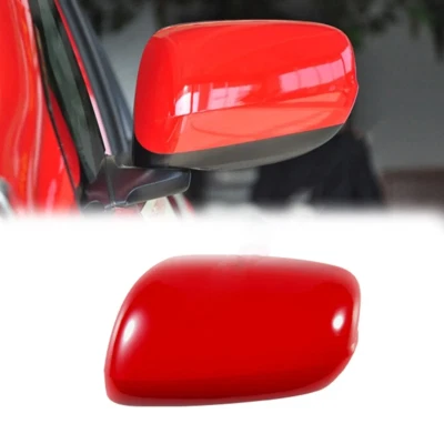 Cubierta roja de la tapa del espejo retrovisor izquierdo del lado del conductor del coche para Honda Fit/Jazz 2009-2013 Foto 1 de 2