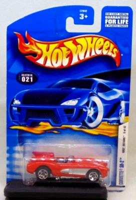 Corvette SR-2 2002 primeras ediciones #9/42 rojo nuevo en paquete Hot Wheels Foto 1 de 4