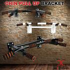 Pull Up Bar Wall Mounted Chin Ups Gym Exercise Home Door Iron Chinning Bracket
