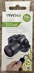 Genuine OEM Vivitar Click It Remote Shutter with 39 inch Cable VIV-RC100-T6 - Picture 1 of 5