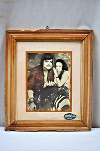 Vintage HEMA Malini The Burning Train Film Hall Carte Photo 35.6X30.5cm - Photo 1/3