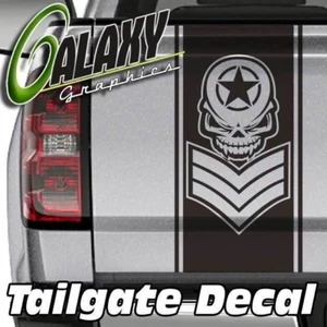 Calcomanías de portón trasero para cama de camión calavera de sargento - se adaptan a Ram F150 Silverado Tundra - Imagen 1 de 6