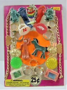 Monstruos Anillos Dije Juguetes Premios Gumby Máquina Expendedora Tarjeta de Exhibición #371 - Imagen 1 de 1