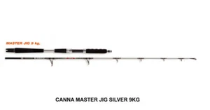 CANNA MASTER JIG 9 KG SILVER 1802 MT 1,80 - PER VERTICAL JIG AZ 100-200 GR - Foto 1 di 1