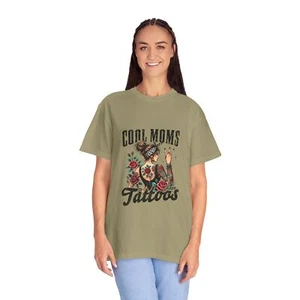T-shirt tatuaggio Cool Moms, maglietta moda unisex, regalo per mamme, abbigliamento casual elegante, - Foto 1 di 31