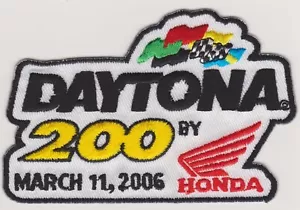 2006 Daytona 200 von Honda Motorrad Event Patch - Jake Zembe gewonnen *neu* #530 - Bild 1 von 1