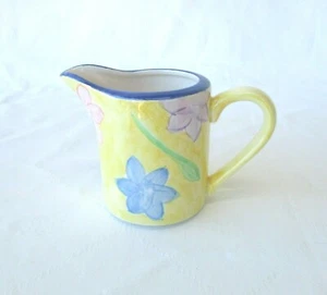 Maxwell & Williams Hand Painted 250ml Milk Jug Creamer *Primavera Yellow Floral - Picture 1 of 4