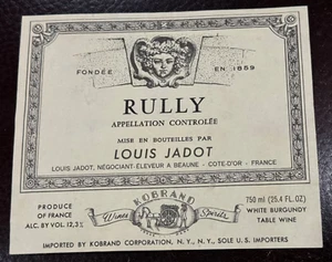 RULLY used Wine Label - Louis Jabot - Nice shape Shape - Picture 1 of 1