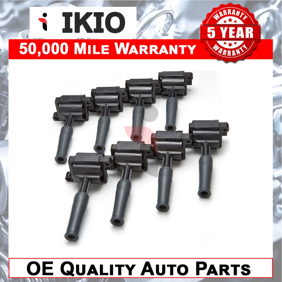 Ikio 8X FOR JAGUAR XK8 X100 4.0 PETROL (1996-02) IGNITION COIL PACKS PACK PENCIL - Image 1 of 1