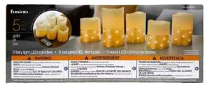 Fusion Fairy Multifunction Remote Control LED Flameless Candles Gold Opened Box - Picture 1 of 1