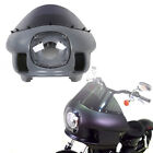 Headlight Fairing Mount w/ Windshield For Harley Dyna Low Rider FXR Street Bob 