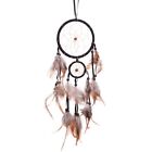 18" Traditional Black Dream Catcher with Feathers Wall or Car Hanging Ornament