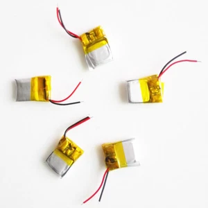 5 Stck. 3,7 V 30mAh 301012 Lipo Polymer Wiederaufladbarer Akku für Bluetooth Kopfhörer - Bild 1 von 4