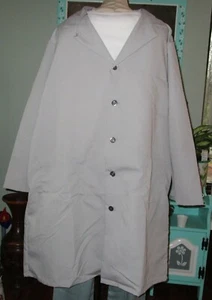 Best Medical L/S Men Lab Coat Button 3 Pocket 42" Length Gray Size 2X & 3X - Picture 1 of 11