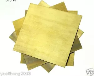 1 Stück Messing Blech Platte 2 mm x 100 mm x 100 mm Neu - Bild 1 von 3