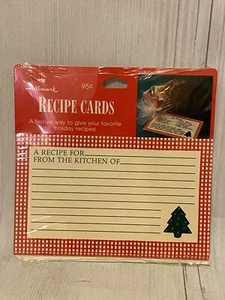 Vintage Hallmark Weihnachten Urlaub Rezeptkarten Set 8 Karten Versiegelt Neu - Bild 1 von 2
