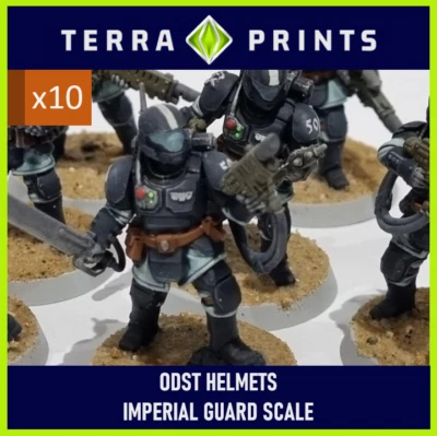 HALO ODST HELMET (10x) 兼容帝国卫队 — 第 1/2 张图片