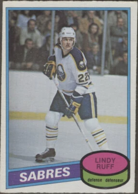 1980/81 OPC - Lindy Ruff ROOKIE (Buffalo Sabres) #319 - Image 1 of 2
