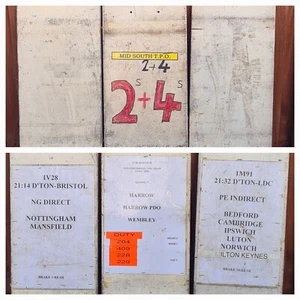 Railway Station Sidings Train Destination Boards Traveling Post office Wembley + - Picture 1 of 11