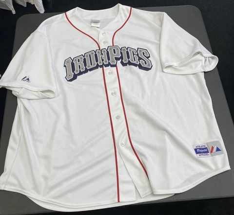 Vintage Lehigh Valley Phillies IronPigs Jersey Stitched Majestic Minor League 4X Cover