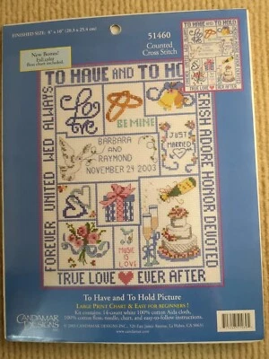 Candamar Designs #51460 Cross Stitch To Have and To Hold Picture - Image 1 of 3