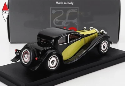 1/43 RIO BUGATTI TYPE T50 1933 BLACK YELLOW - Immagine 1 di 2