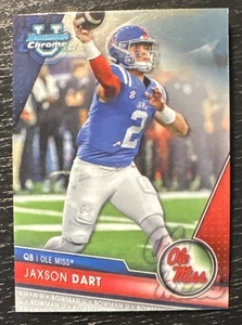 2023 Bowman Chrome U Football Jaxson Dart Rookie Chrome Giants 💎💎💎 - Picture 1 of 2