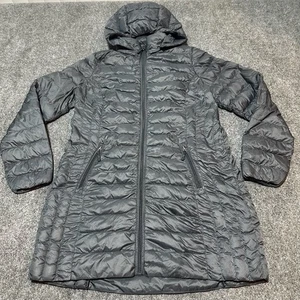 32 Grad Jacke Damen mittelgrau Kapuze Puffer durchgehender Reißverschluss Taschen Wärme - Bild 1 von 12