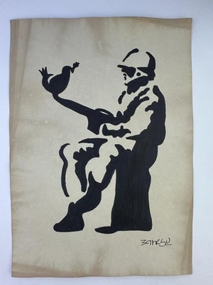 Pintura artística Banksy certificado de autenticidad dibujo original vintage firmada Foto 1 de 3