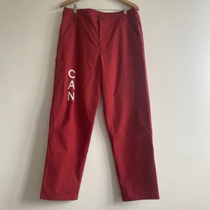 Pantaloni da falegname Lululemon Red Team Canada TCA taglia 34 vestibilità rilassata tasche affusolate - Foto 1 di 22