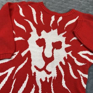Iconico maglione tunica testa di leone Anne Klein vintage anni 80 M - Foto 1 di 9
